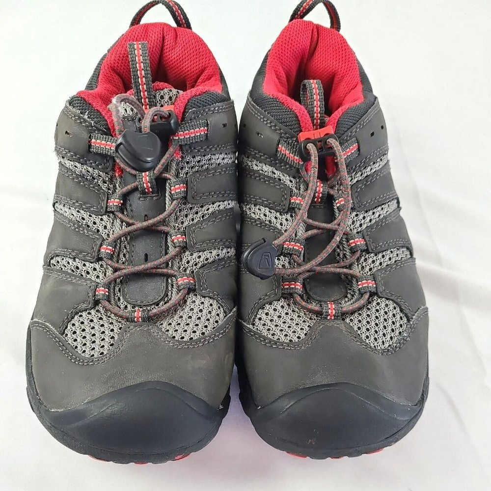 KEEN Koven Low Hiking Shoes Gray Black Youth 5/ Women 6.5 1011765 Waterproof - Picture 2 of 9